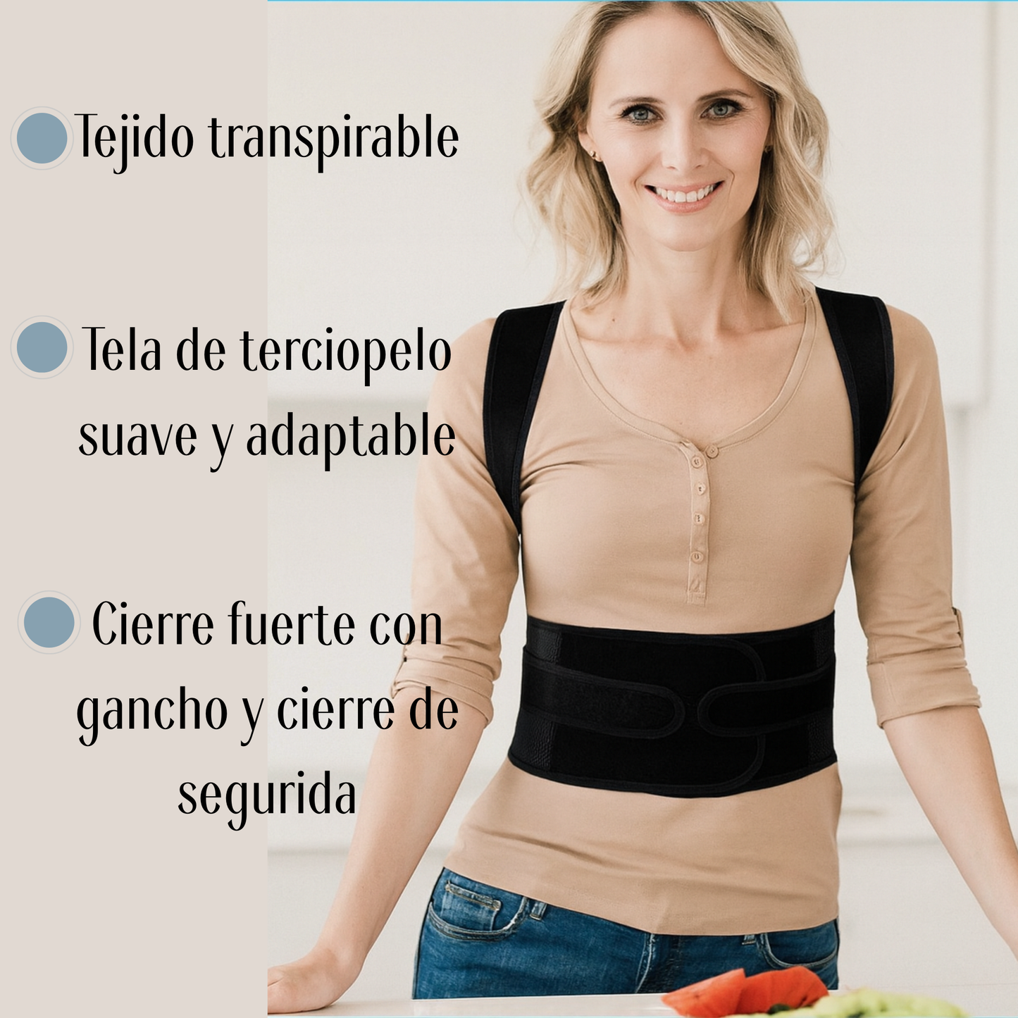 Corrector postural 2 en 1